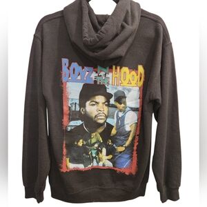 Boyz In The Hood Black Movie Graphic Hoodie Retro 90s Size Small Mens